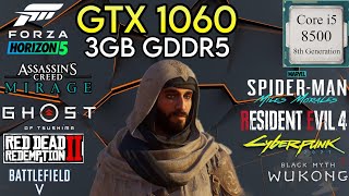 GTX 1060  I5 8500 amp 16GB Ram  Test In 10 Games [upl. by Jerrol]