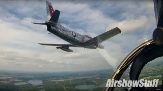 MiG17 and F86 Cockpit Cams  Formation Flying [upl. by Yentrok581]