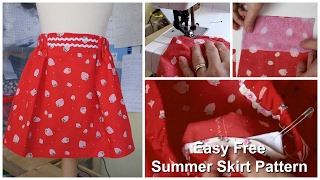 Easy Skirt  Sewing Tutorial  Sewing Pattern Melinda Skirt  Frocks amp Frolics [upl. by Jabon]