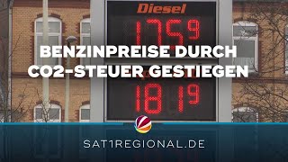 CO2Steuer lässt Benzinpreise steigen [upl. by Ecydnak]