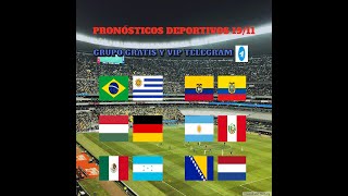 APUESTAS DEPORTIVAS HOY 1911 PRONÓSTICOS GRATIS⚽ELIMINATORIAS SUDAMERICANAS UEFA NATIONS LEAGUE ✅ [upl. by Rot]