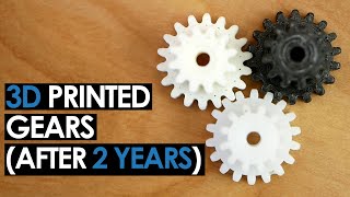 3D Printed PLA Gear after 2 Years  Spur Gear Tool in Fusion360 [upl. by Merritt]