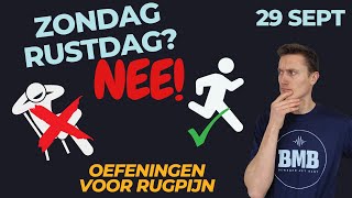 Ook op zondag in Bewegen met Bart er met je dagelijkse training Liggende oefeningen tegen RUGPIJN [upl. by Federica]