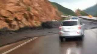 Car swept away by flash floods in Colorado past stranded vehicles [upl. by Kaylyn]