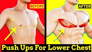 Best PushUps For Lower Chest That You Should Do At Home [upl. by Ydwor]