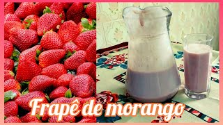 FRAPE DE MORANGO SUPER DELICIOSO frapedemorango cozinhareterapiaoficial frape [upl. by Drofniw]