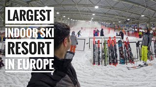 Largest Indoor Ski Resort in EUROPE  Snow World Landgraaf The Netherlands 4K [upl. by Nolak]