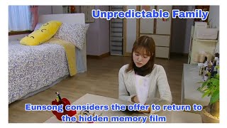 Eunsong considers the offer to return to the hidden memory film  Unpredictable Family 우당탕탕 패밀리 [upl. by Berte]