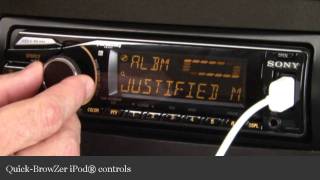 Sony CDXGT660UP CD Receiver Dispay and Controls Demo  Crutchfield Video [upl. by Prowel107]