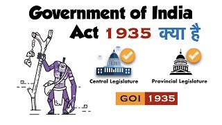 Government of India Act 1935 in Hindi  UPSC   Bharat Shasan Adhiniyam 1935 [upl. by Niwhsa]