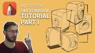 Sketchbook Pro Tutorial Part 1 [upl. by Inaluahek634]