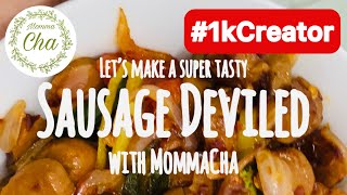 Super Easy Sausage Deviled Recipe  විනාඩි 10න් සොසේජ් ඩෙවල් එකක් 👹🍗🥙 food trending viralvideo [upl. by Nnylodnewg719]