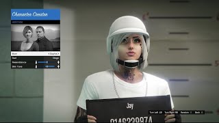 Cute Female Tryhard Character Creation GTA 5 [upl. by Atinnor]