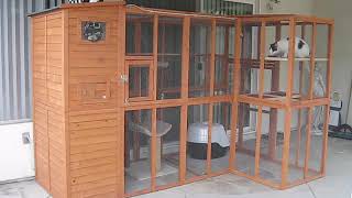 PawHut Catio  Outdoor Cat Enclosure Expansion [upl. by Laeria]