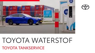 Toyota waterstof – Tanken van de Mirai met Toyota Tankservice [upl. by Lydell]