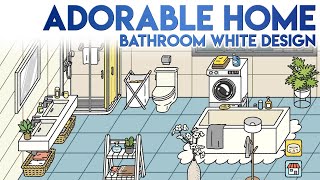 Adorable Home Bathroom WHITE Design For ALL Furnitures and Decorations [upl. by Eimac]