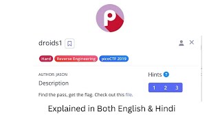 Droid 1  Android amp Reverse Engineering  PicoCTF 2019 [upl. by Nonnaihr]