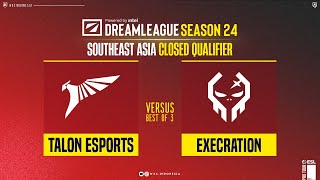 Talon Esports vs Execration  Dream League S24 SEA Close Qualifier AvilleYT [upl. by Nimzay]