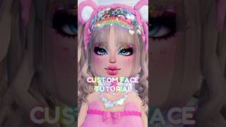 RAINBOW CUSTOM FACE TUTORIAL 🌈 roblox dresstoimpress dresstoimpressroblox [upl. by Laws776]