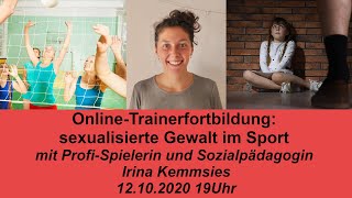 OnlineTrainerfortbildung sexualisierte Gewalt im Sport [upl. by Cissy426]