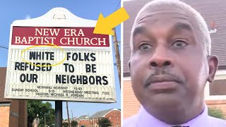 Baptist Pastor Causes Outrage Over Controversial ‘Racist’ Church Sign [upl. by Arnie825]