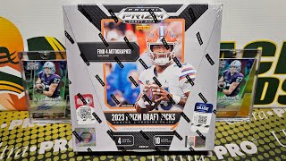 2023 Prizm Draft Picks Football Hobby Box Opening 4ish Autos per Box [upl. by Mikey]