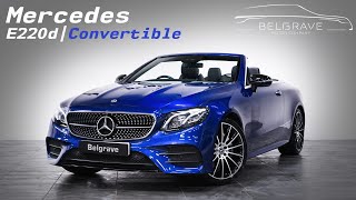 Mercedes Benz E220d Convertible  Walkaround video  FOR SALE [upl. by Kris70]