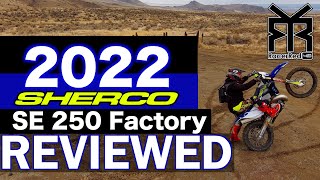 2022 Sherco 250 SE Factory Review  French Enduro Motorcycle [upl. by Ardnaiek41]