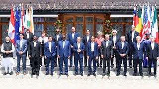 PM Modi with the leaders of G7 countries in Germany [upl. by Holmen679]