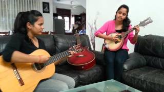 Pirates of the Caribbean Theme Song  Guitar amp Mandolin Fusion  by Senuri amp Thenuri from Sri Lanka [upl. by Winthrop]