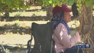 Farm workers feeling the triple digit heat [upl. by Assele]