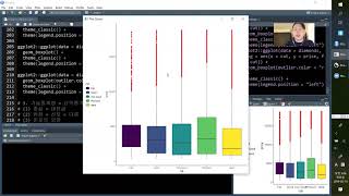 이부일의 R릴레오  R강의 014  ggplot2 패키지를 이용한 상자그림 작성하기 [upl. by Macey370]