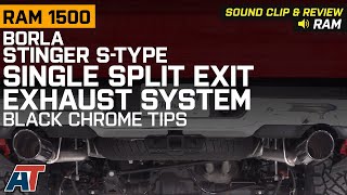 20192020 RAM 1500 57L Borla ATAK Dual Exhaust System w Chrome Tips Sound Clip amp Review [upl. by Gomer]