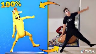 FORTNITE DANCES IN REAL LIFE THAT ARE 100 IN SYNC Original Fortnite Dances in Real Life [upl. by Adnohsor]