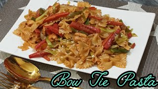 Bow Tie Pasta Recipedont miss recipe guide step by step bowtiepastarecipe [upl. by Ybba]