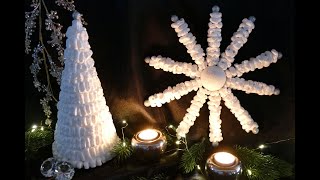 DIY Stern und Weihnachtsbaum in einer wunderschönen Traumoptik – DIY Weihnachtsdeko – Christmas Star [upl. by Daffy]