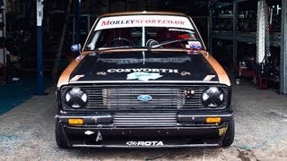 Retro Ford Magazine  Togethia  Retro Stock Road Trip 2012  Drifting at Mondello Park [upl. by Hamon613]