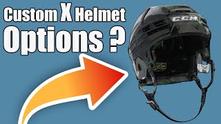 CCM Custom X Helmet vs Retail X Helmet  What is the real difference and custom options [upl. by Netsoj]