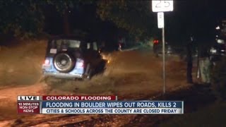 Flood sirens sound in Boulder [upl. by Nawuq]