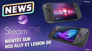 STEAM OS sur Rog AllyLegion Go cest pour bientôt Dualboot [upl. by Ahsaten]