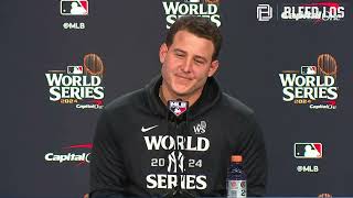 Dodgers Postseason Anthony Rizzo discusses World Series Game 4 approach Dodgers constant success [upl. by Charlet]