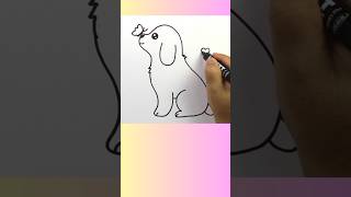 Çok sevimli köpek resmi nasıl çizilir kolayçizimler howtodraw easydrawing çizim shortvideo [upl. by Oicaro]