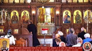 St Nicholas Bishop of Myra in Lycea Matins and Divine Liturgy 6122024 [upl. by Anitserp]