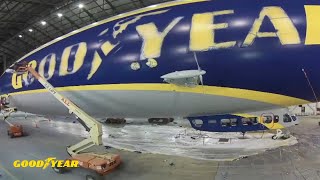 Goodyears Blimp TimeLapse Build in Blimp Hanger [upl. by Corsetti]