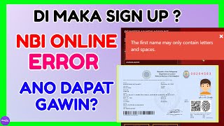 NBI Clearance Error Name may only contain Letters and Spaces  Ano Dapat Gawin [upl. by Ramraj56]