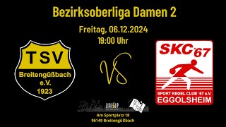 TSV Breitengüßbach Kegeln Damen 2  SKC 67 Eggolsheim 2 [upl. by Tuck]