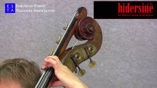 Double bass technique String extensions [upl. by Bodi]