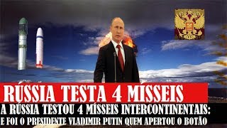 Rússia testa 4 Mísseis Intercontinentais Preparação para guerra [upl. by Kimberley]