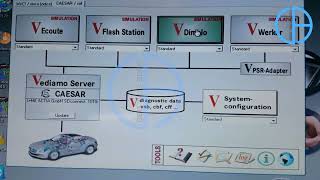 How to code vediamo offline programming MercedesBenz  obd2professional [upl. by Atinnor]