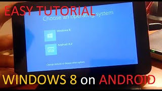 How to install WINDOWS 8 on ANDROID TABLETPHONE TUTORIAL [upl. by Bondie]